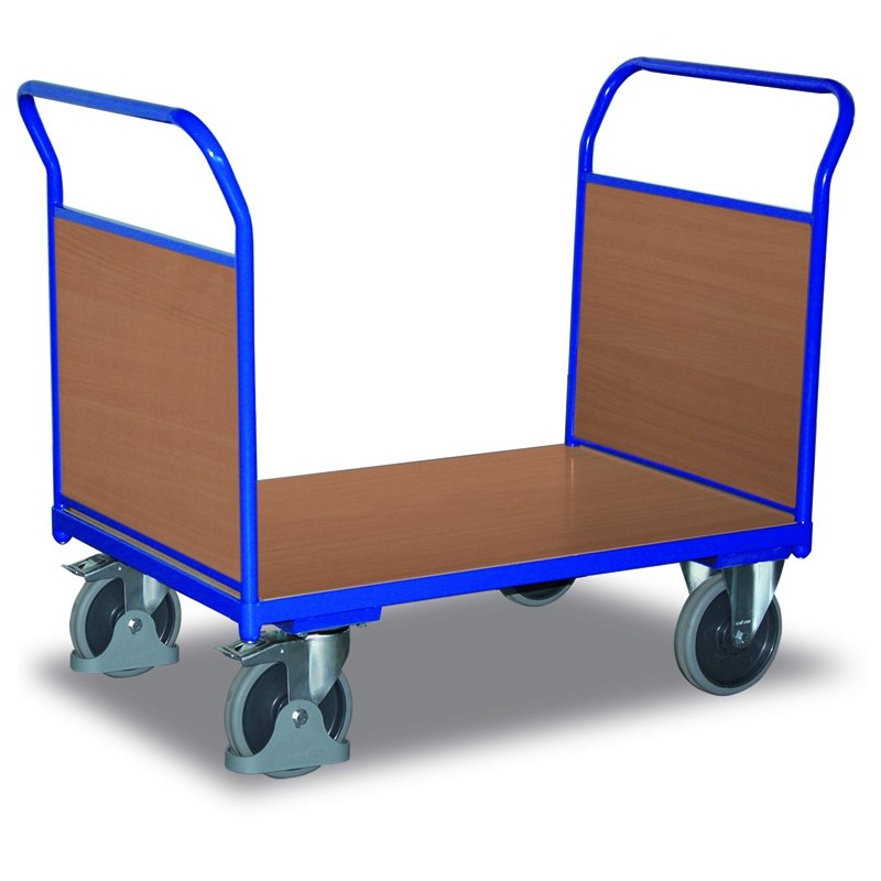 Chariot modulaire à 2 dossiers bois , Chariots à ridelles