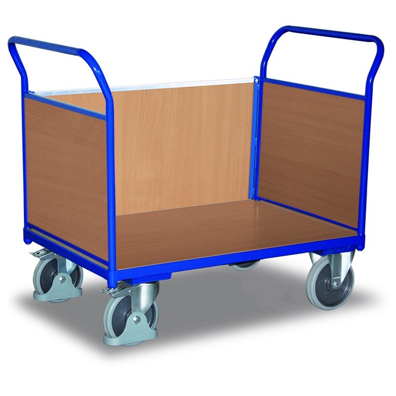 Chariot modulaire à 3 panneaux bois , Chariots à ridelles : Cegequip,  appareil de manutention et stockage